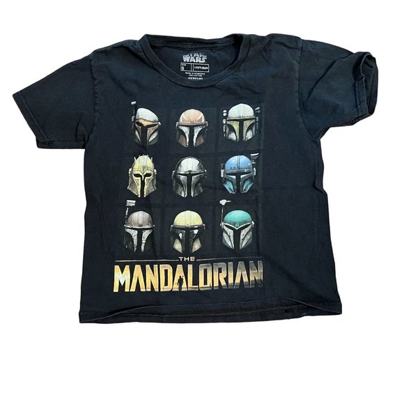 Star Wars X Fifth Sun Black The Mandalorian Graphic T-Shirt Size Small S - Picture 4 of 4